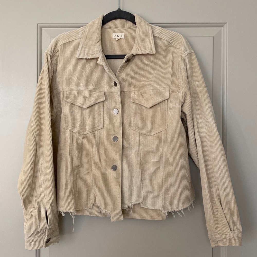 Cropped corduroy shacket. NWOT!